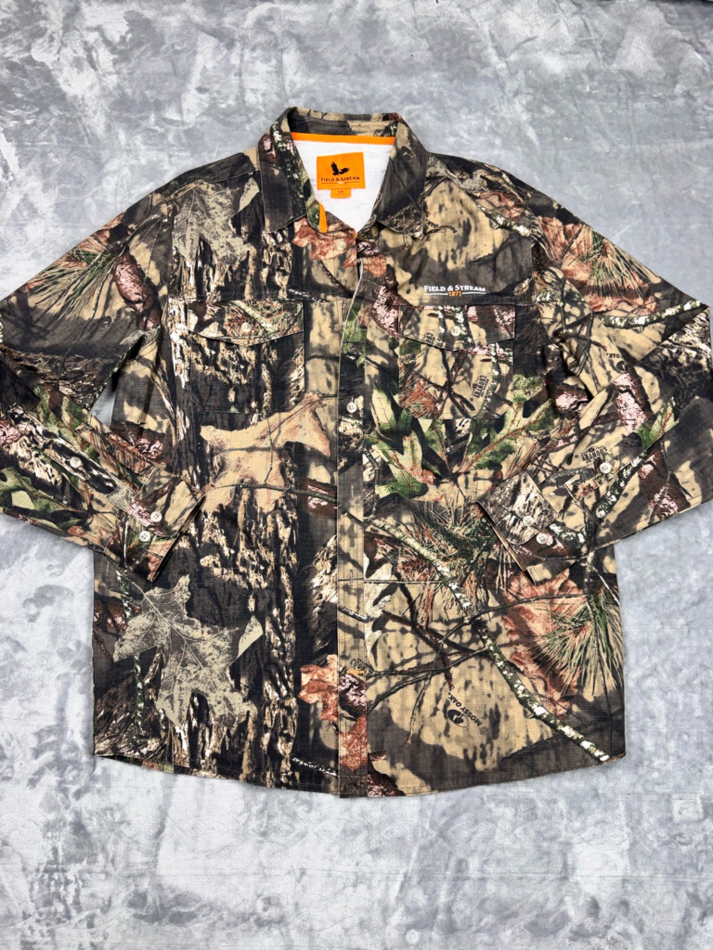 Field‎ & Stream Men's Woodland Camo Shirt Jacket